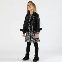 Giubbino in ecopelle per bambina
