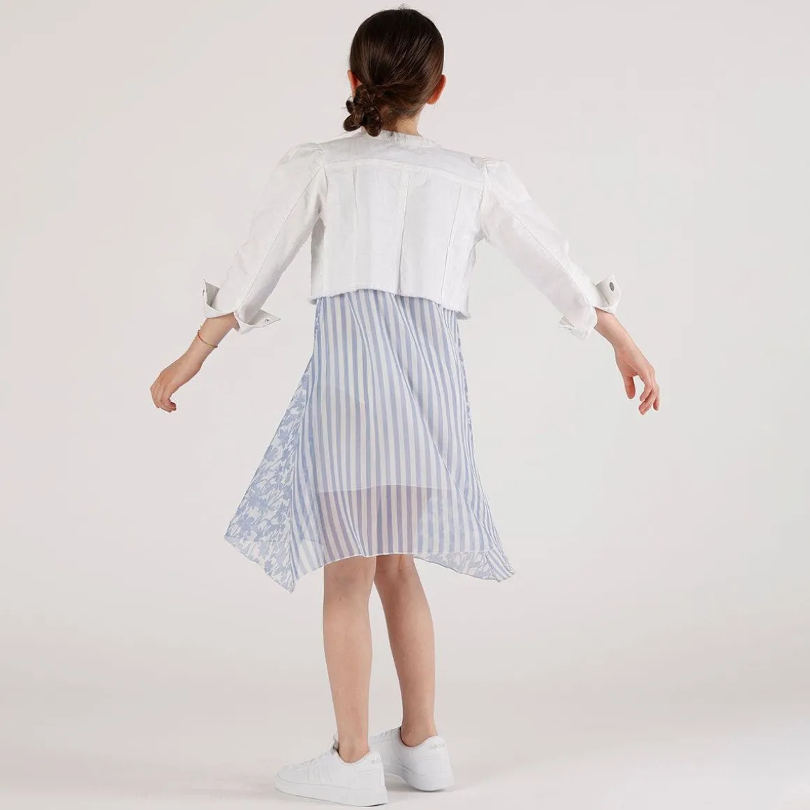 Giubbino in tessuto stretch da bambina
