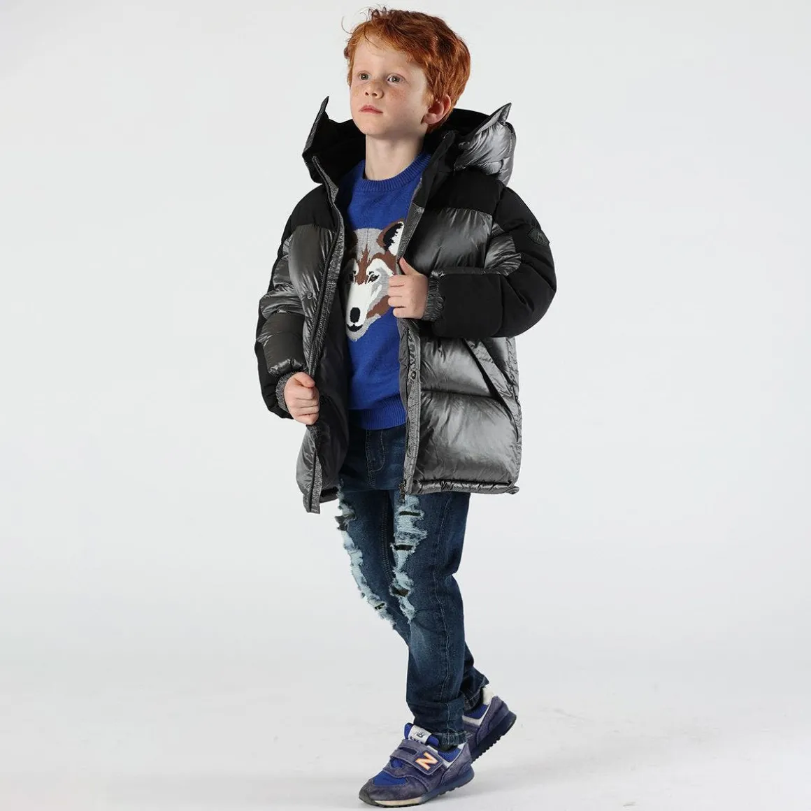 Giubbotto bambino bicolore