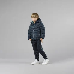 giubbotto imbottito con cappuccio per bambino