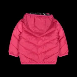 Giubbotto in nylon foderato in pile da bambina