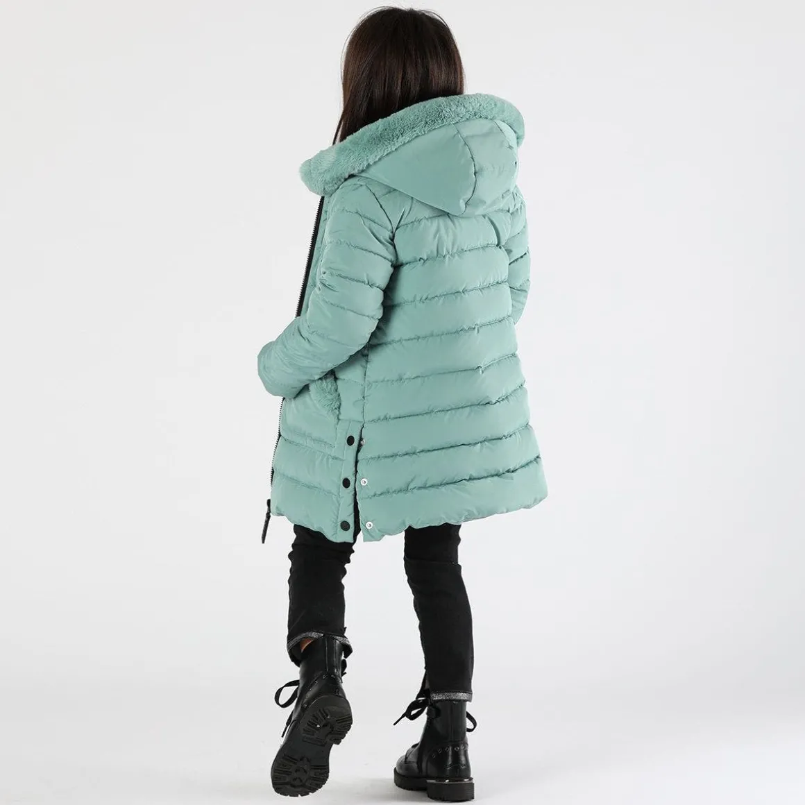 Giubbotto lungo imbottito bambina
