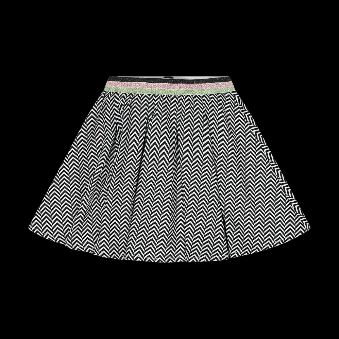 Gonna con stampa optical da bambina