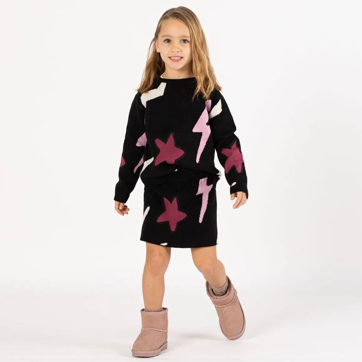 Gonna in tricot per bambina