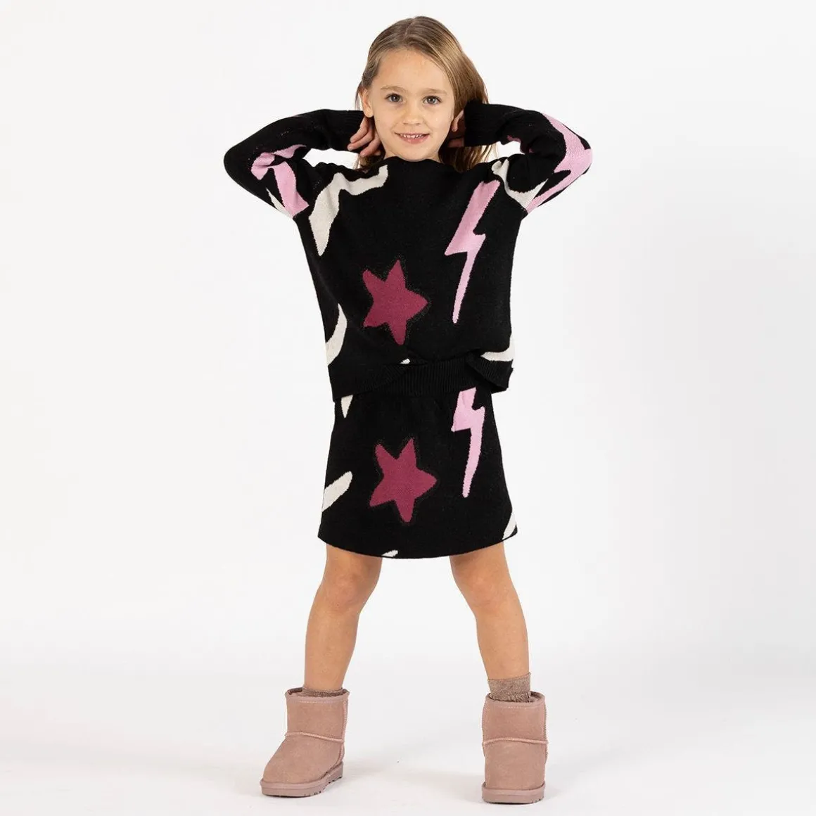 Gonna in tricot per bambina