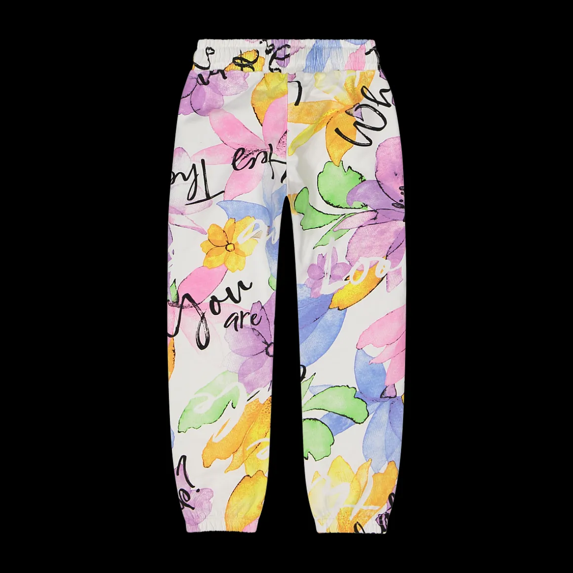 Jogger stampato per bambina
