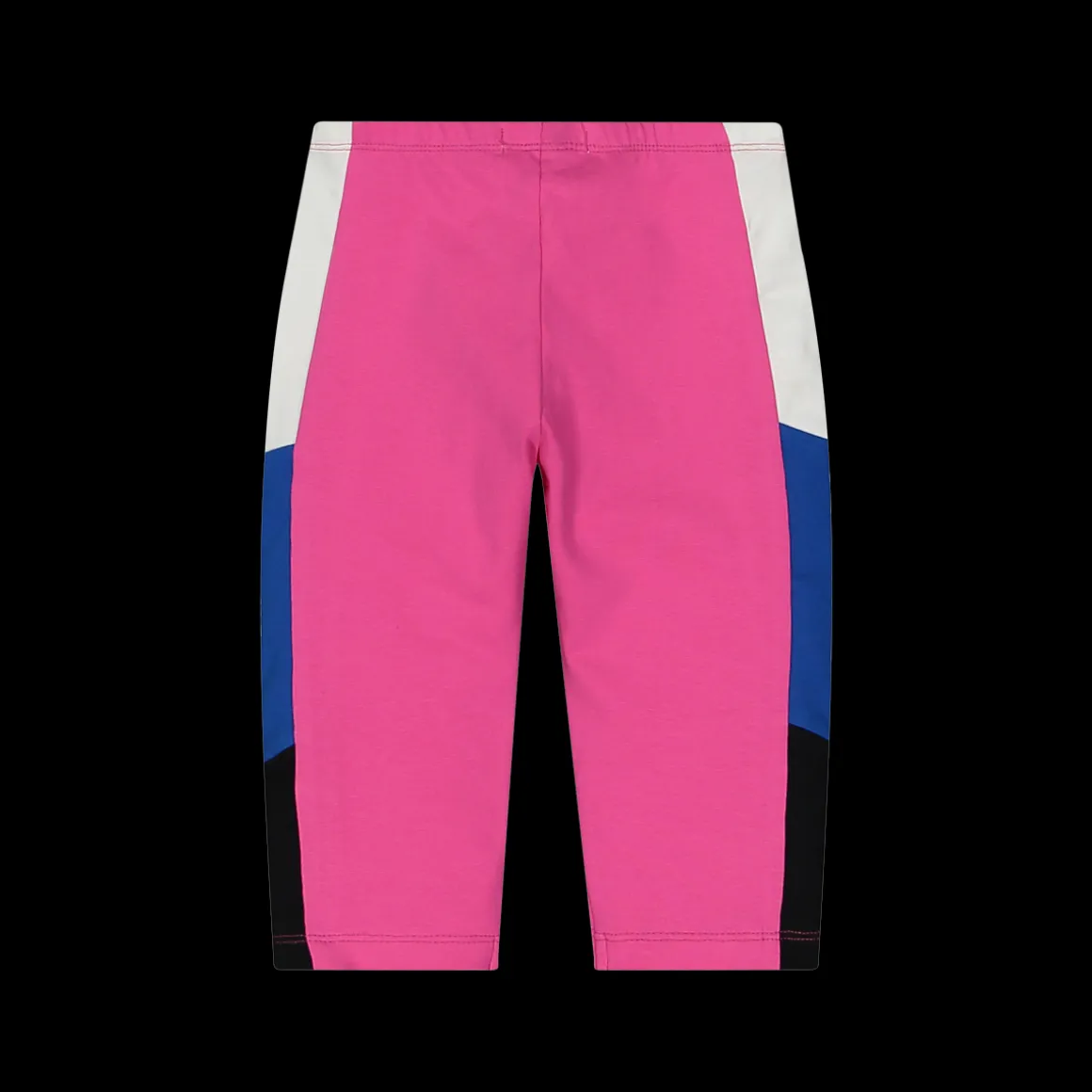 Leggings 3/4 con inserti in contrasto colore da bambina