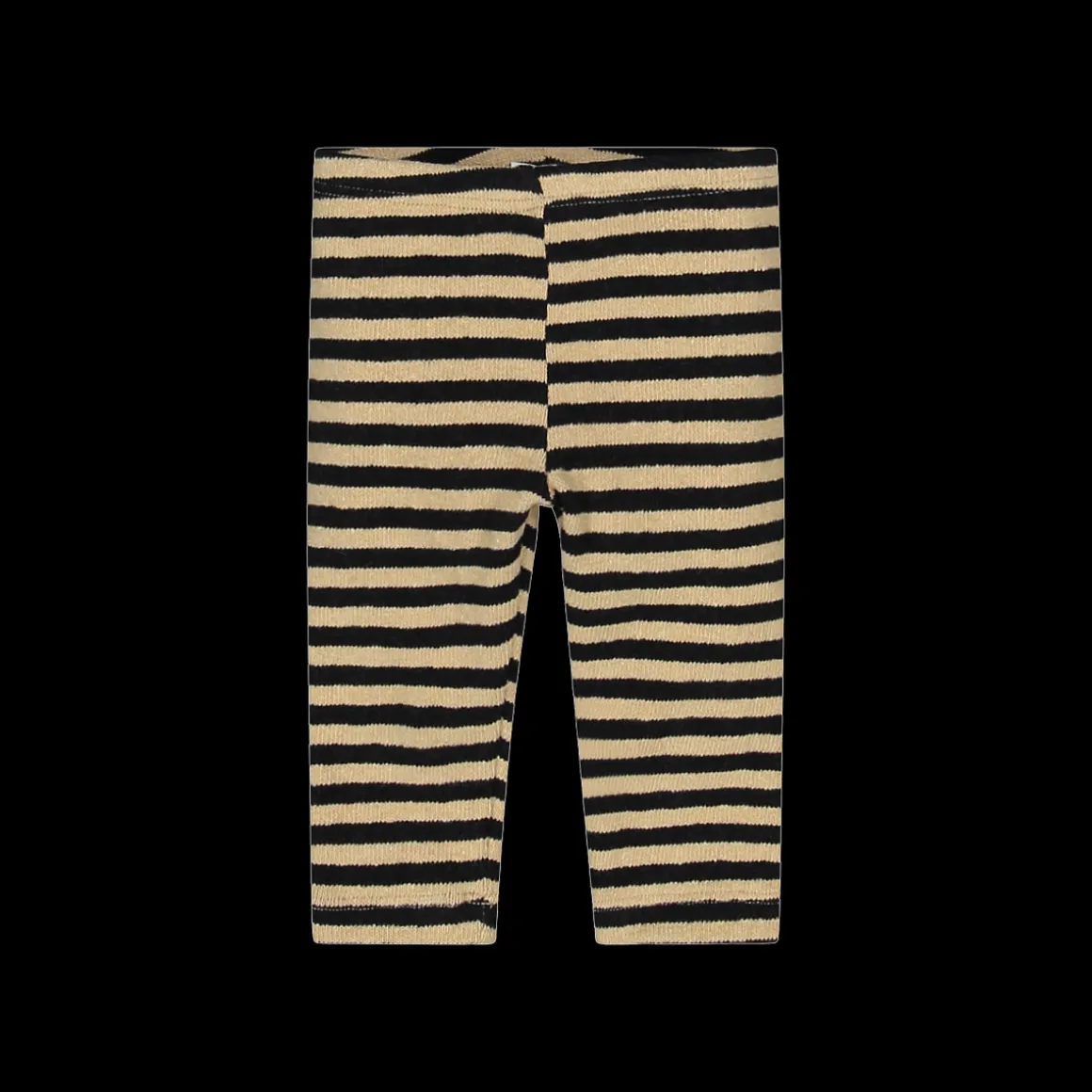 Leggings a righe in cotone riciclato da bambina