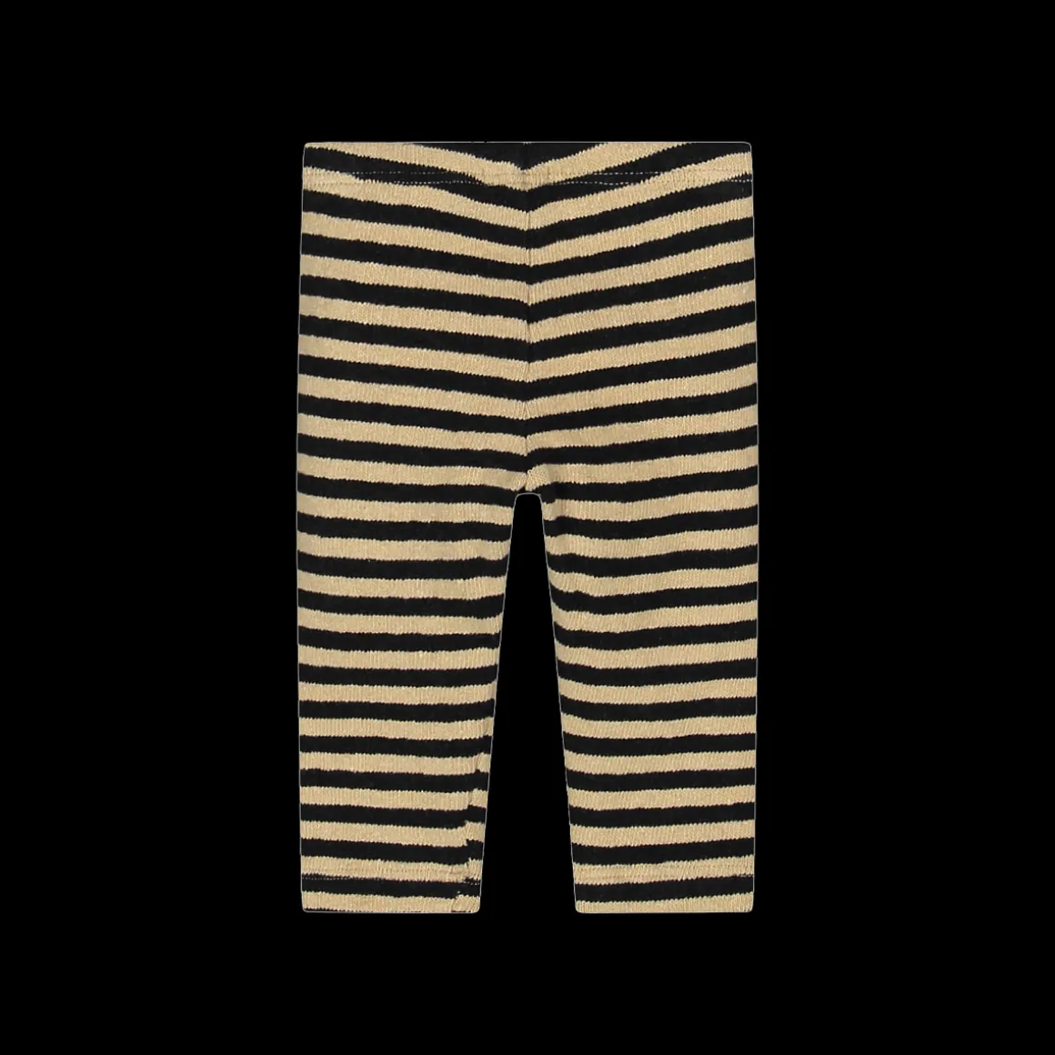 Leggings a righe in cotone riciclato da bambina