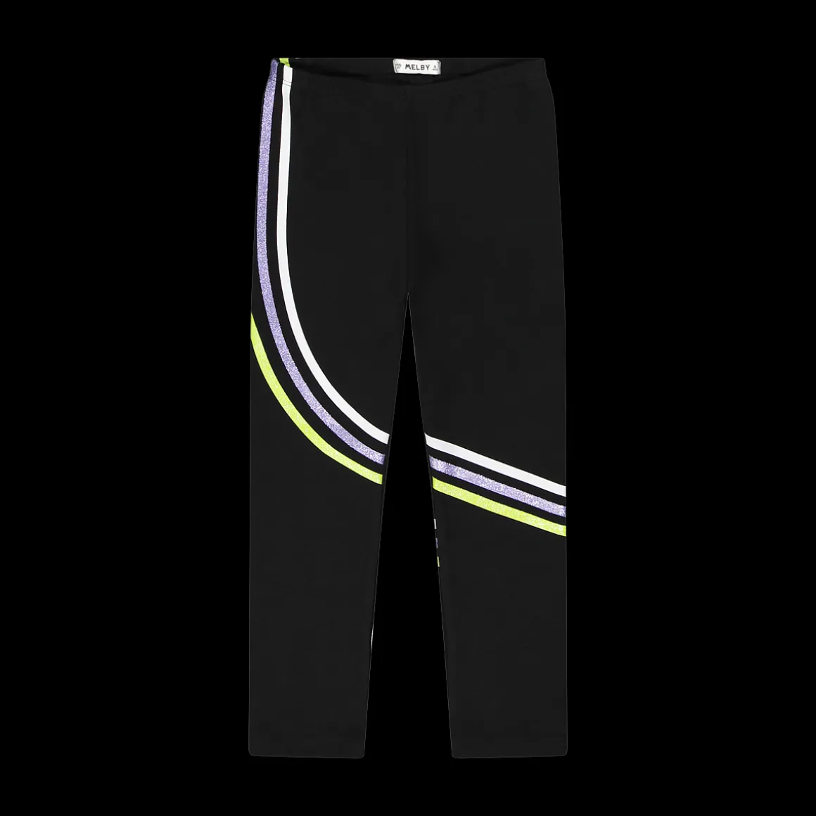 Leggings con bande stampate bambina