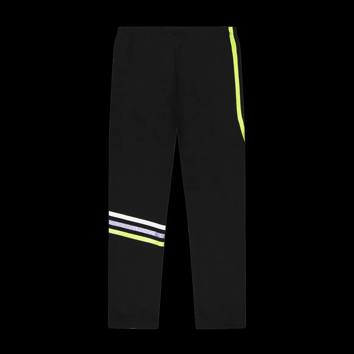 Leggings con bande stampate bambina