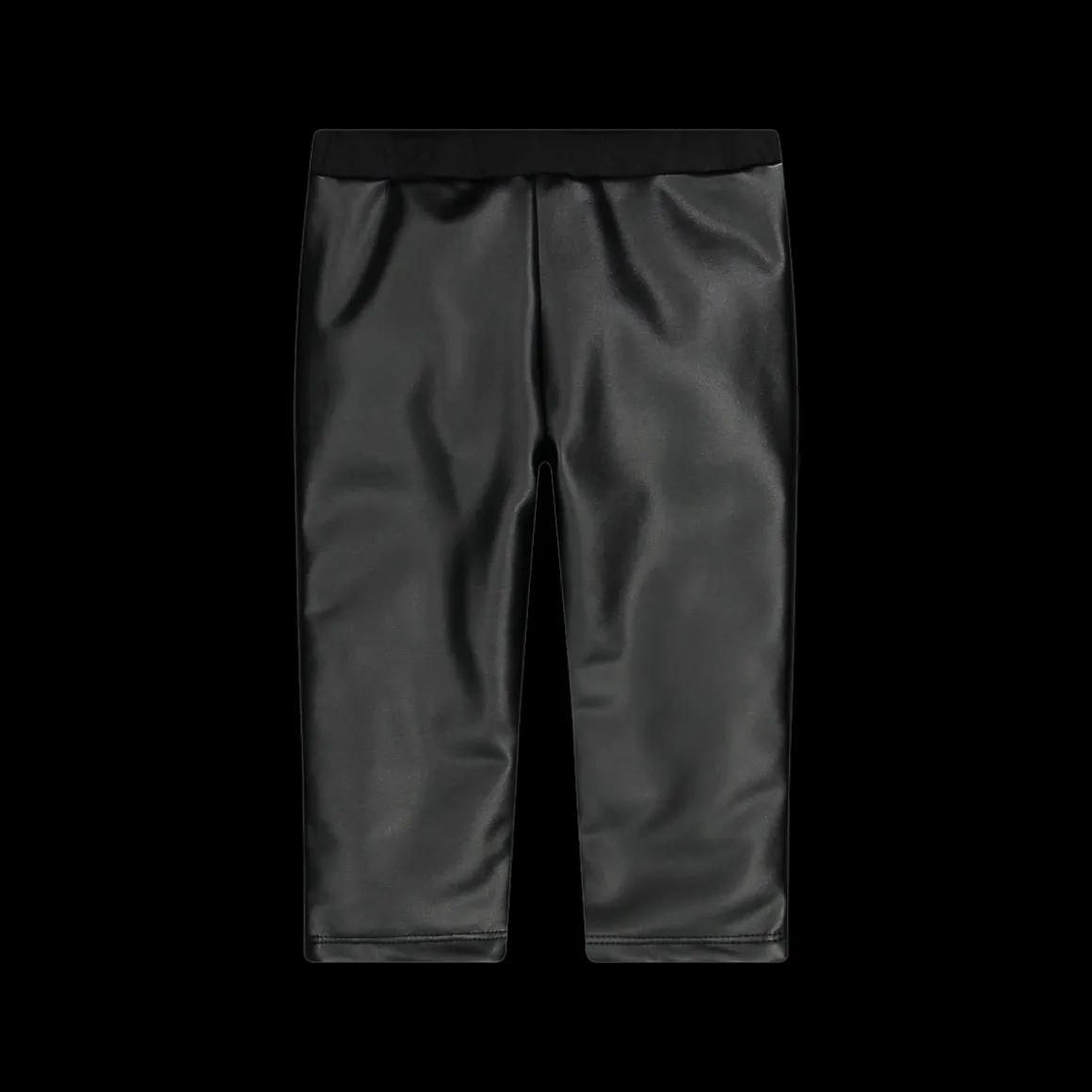 Leggings in ecopelle e felpa per neonata