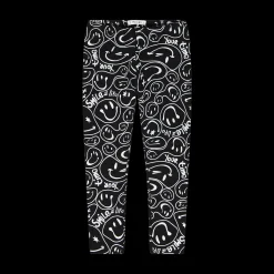 Leggings in interlock stampato per bambina