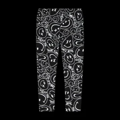 Leggings in interlock stampato per bambina