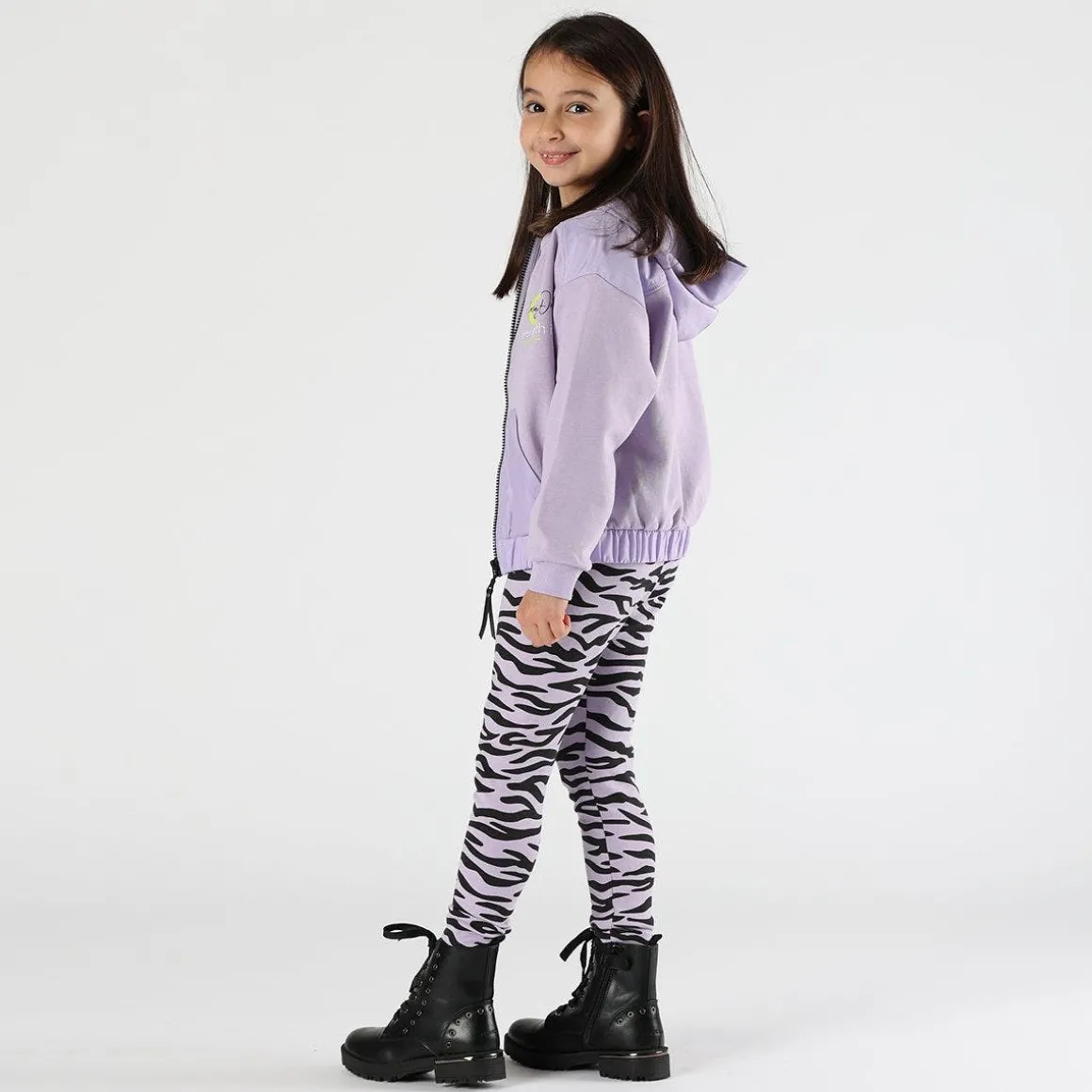 Leggings in interlock stampato