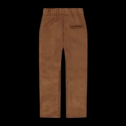Leggings in tessuto scamosciato bambina