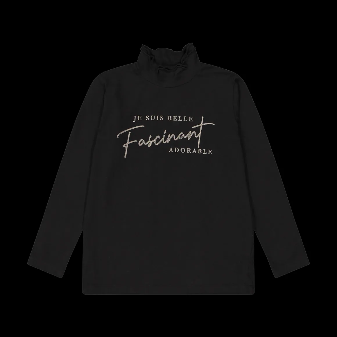 Maglia a collo alto per bambina