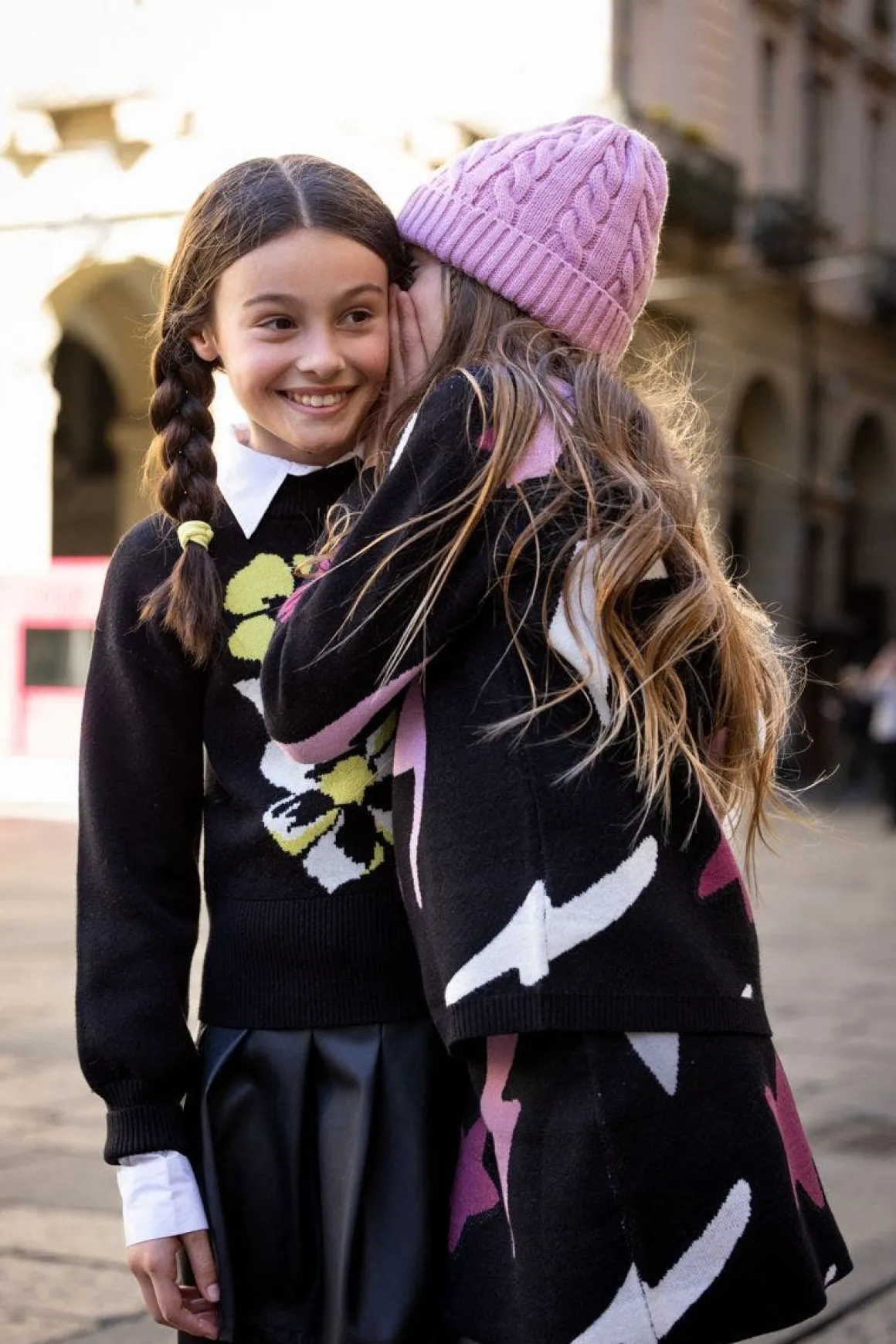 Maglia a fiori per ragazza