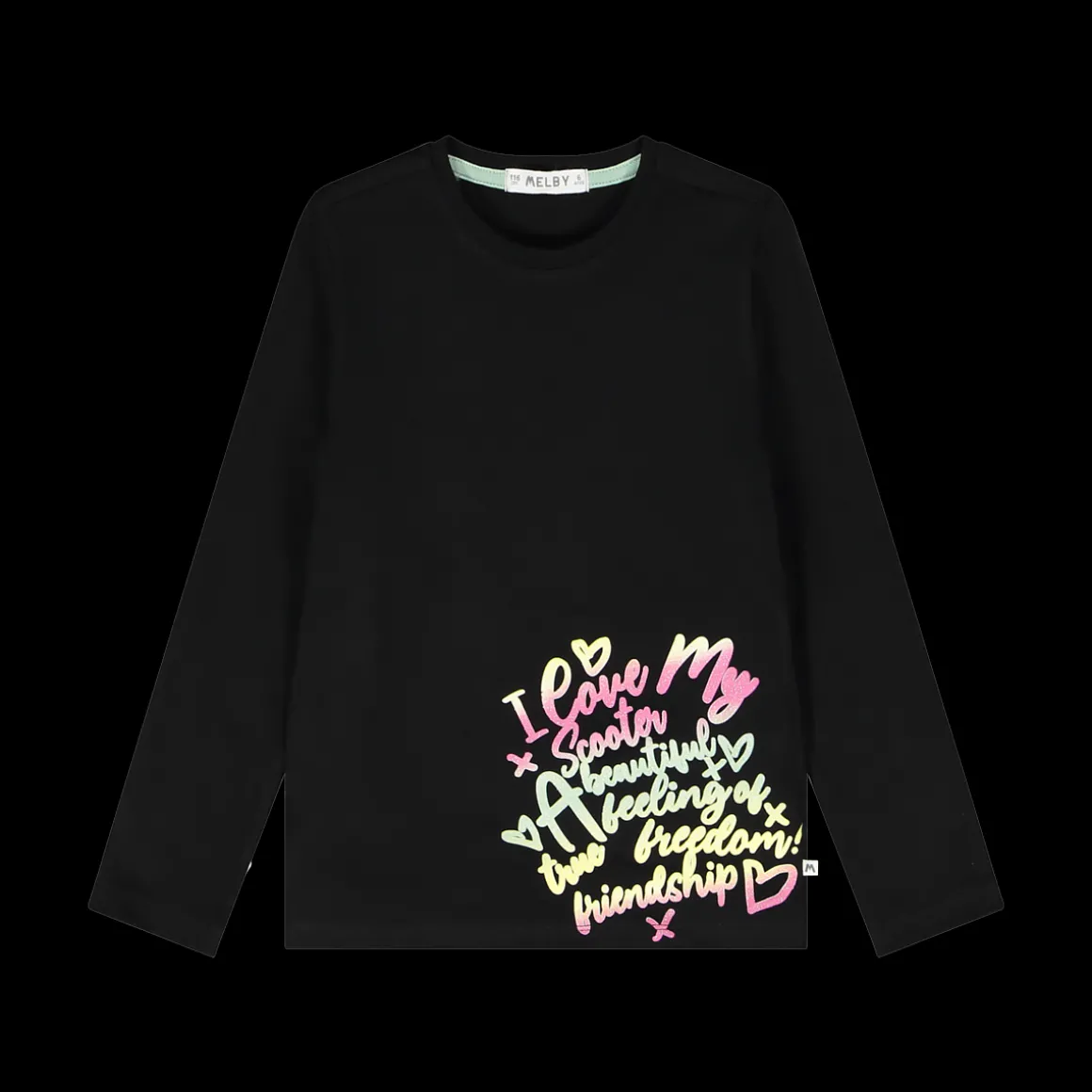 Maglia a manica lunga in jersey per bambina