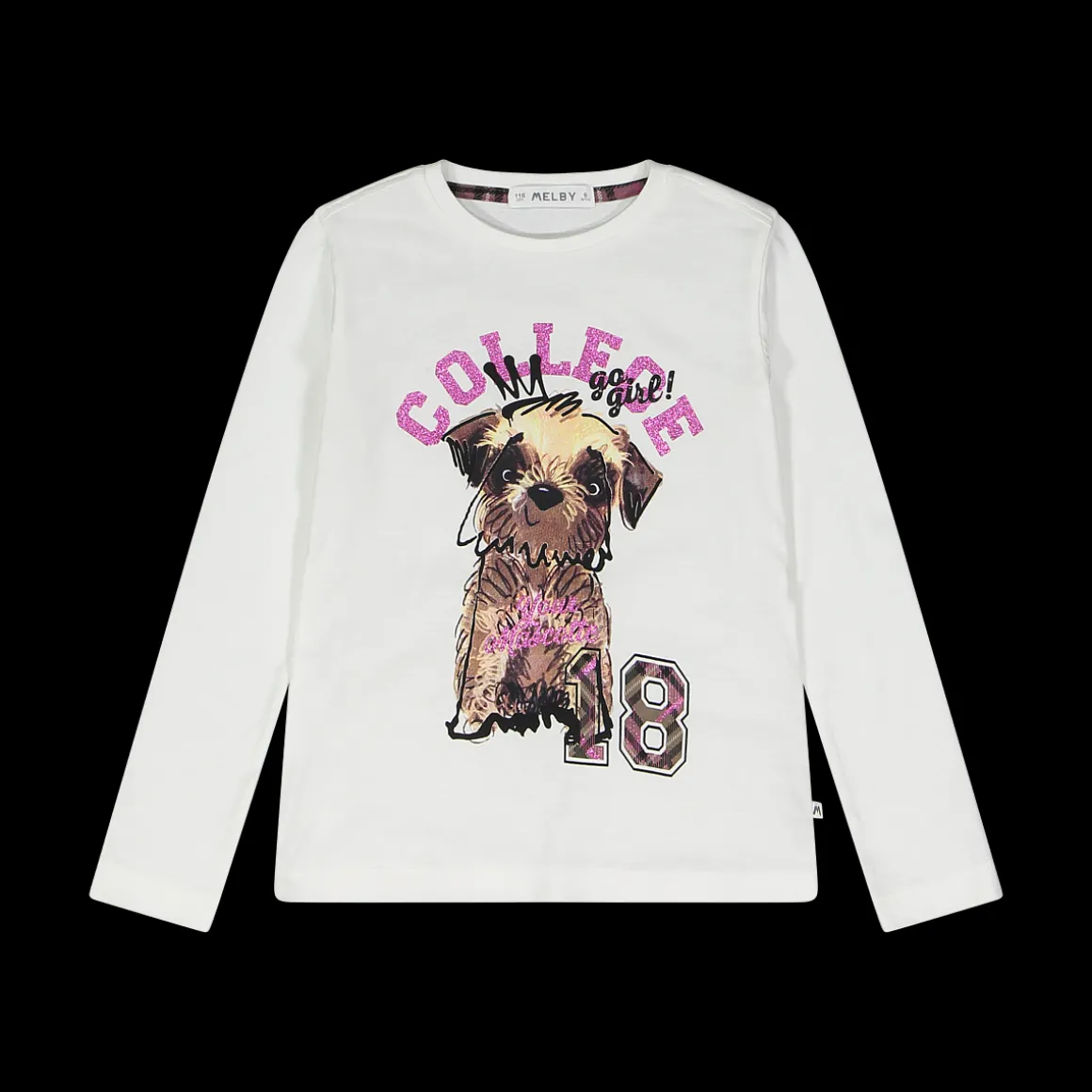 Maglia a manica lunga in jersey per bambina