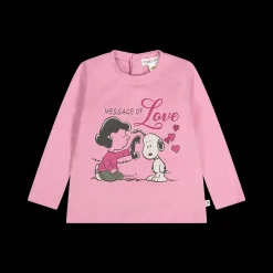 Maglia a maniche lunghe tema Peanuts per neonata