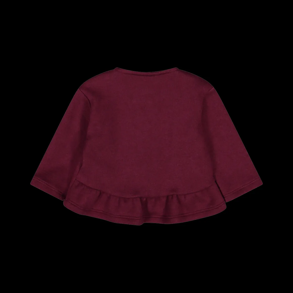 Maglia aperta a maniche lunghe per neonata