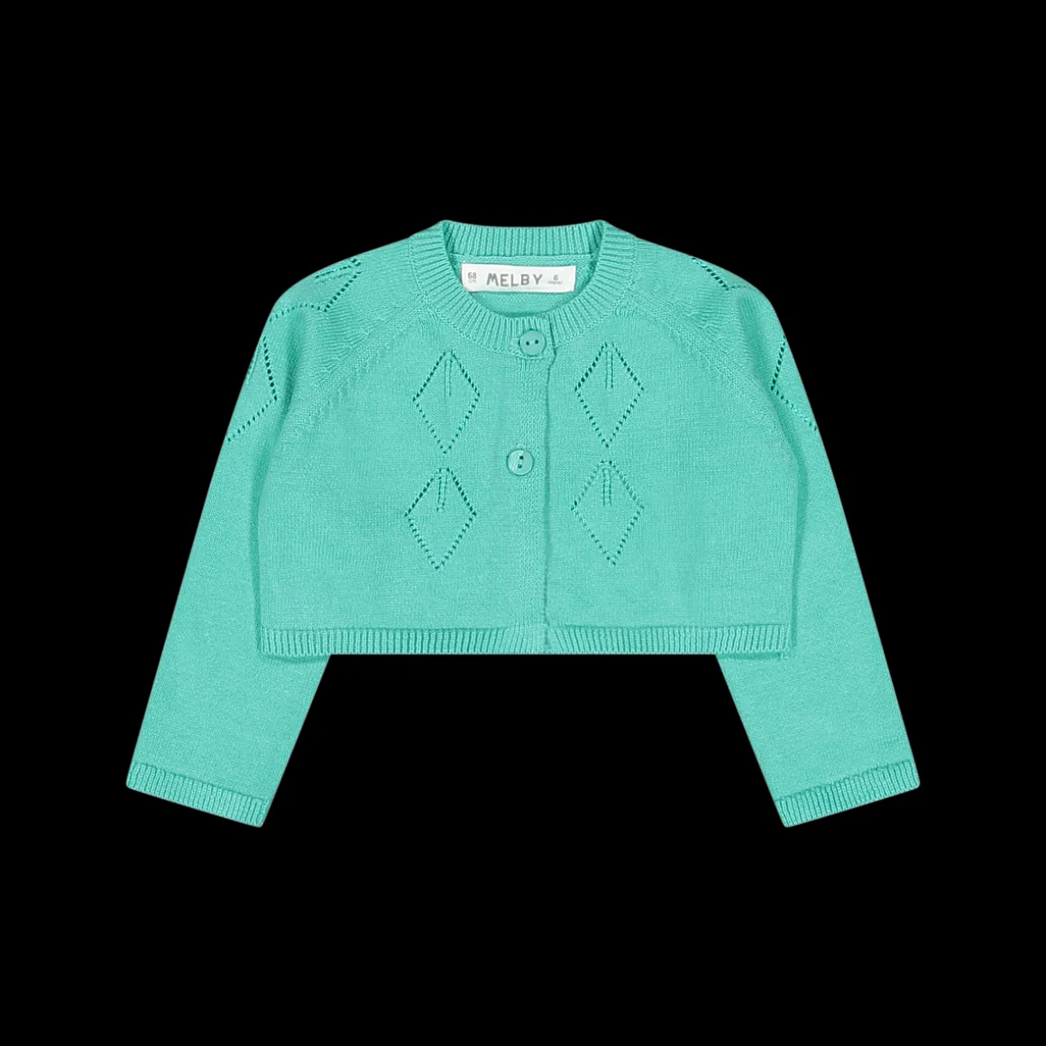 Maglia aperta alla coreana in cotone bambina