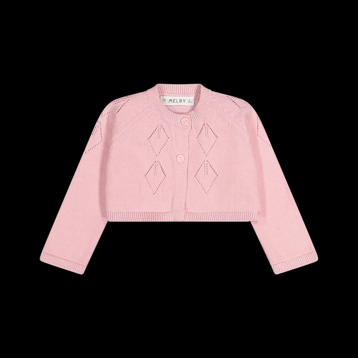 Maglia aperta alla coreana in cotone bambina