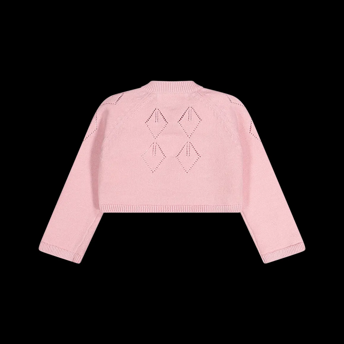 Maglia aperta alla coreana in cotone bambina