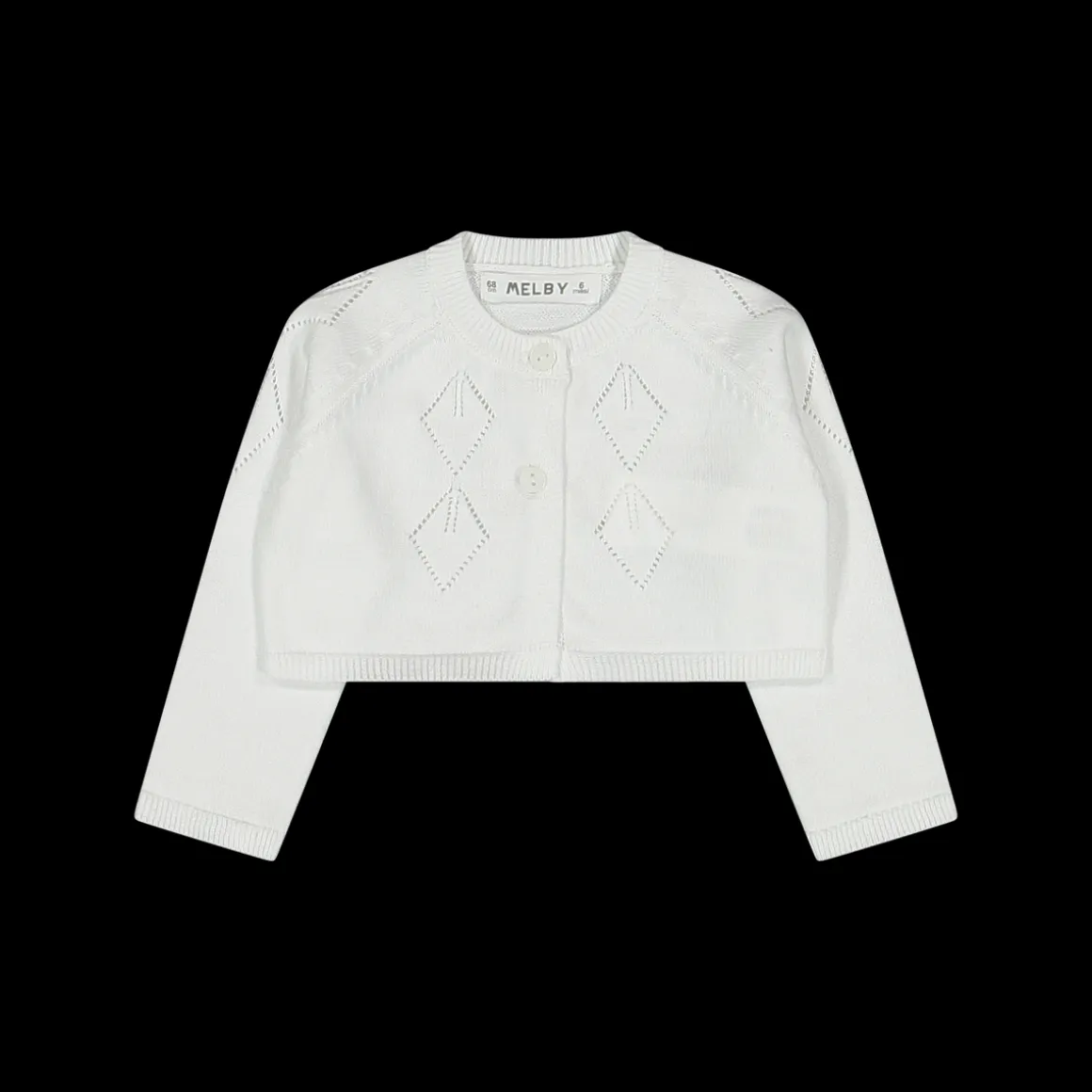 Maglia aperta alla coreana in cotone bambina