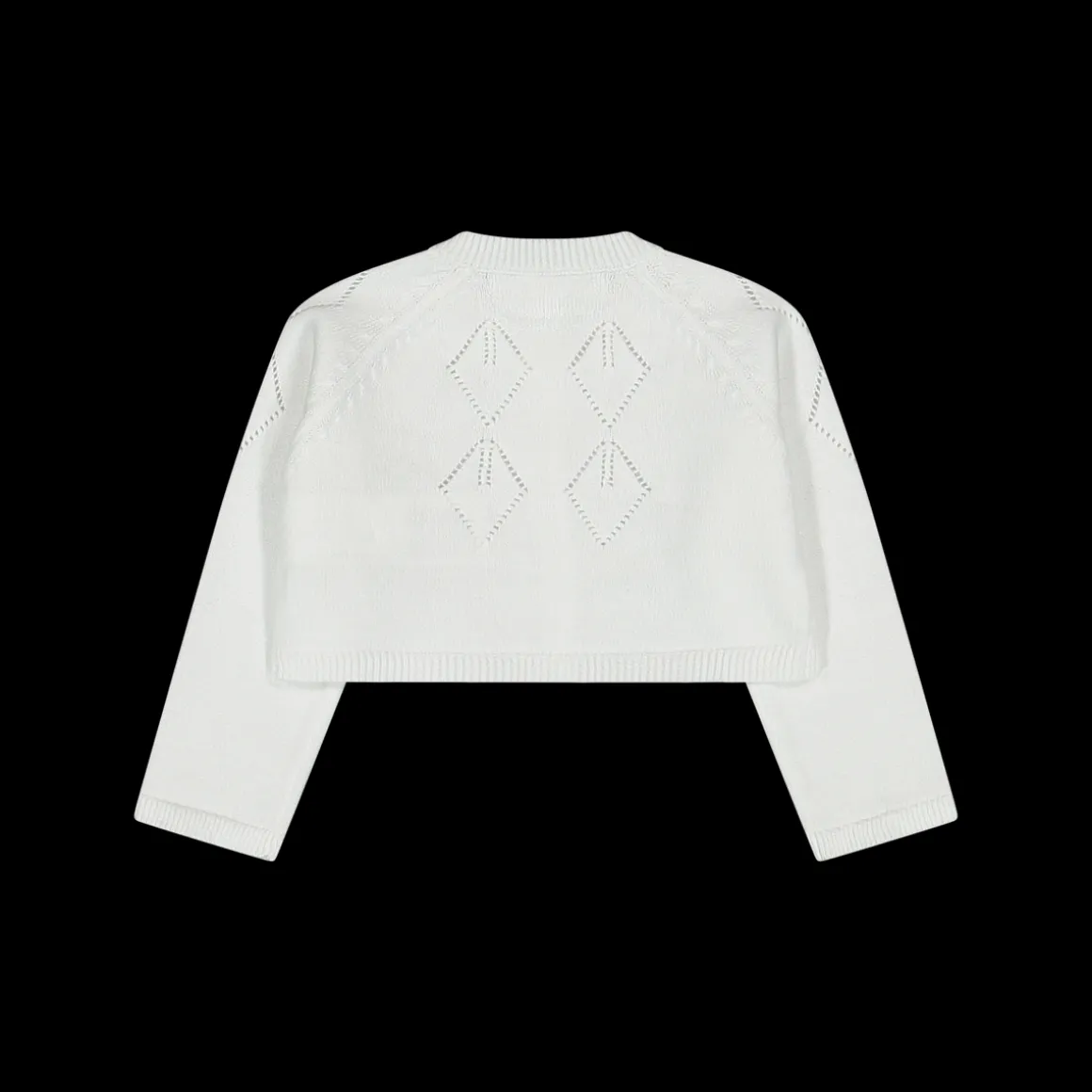 Maglia aperta alla coreana in cotone bambina