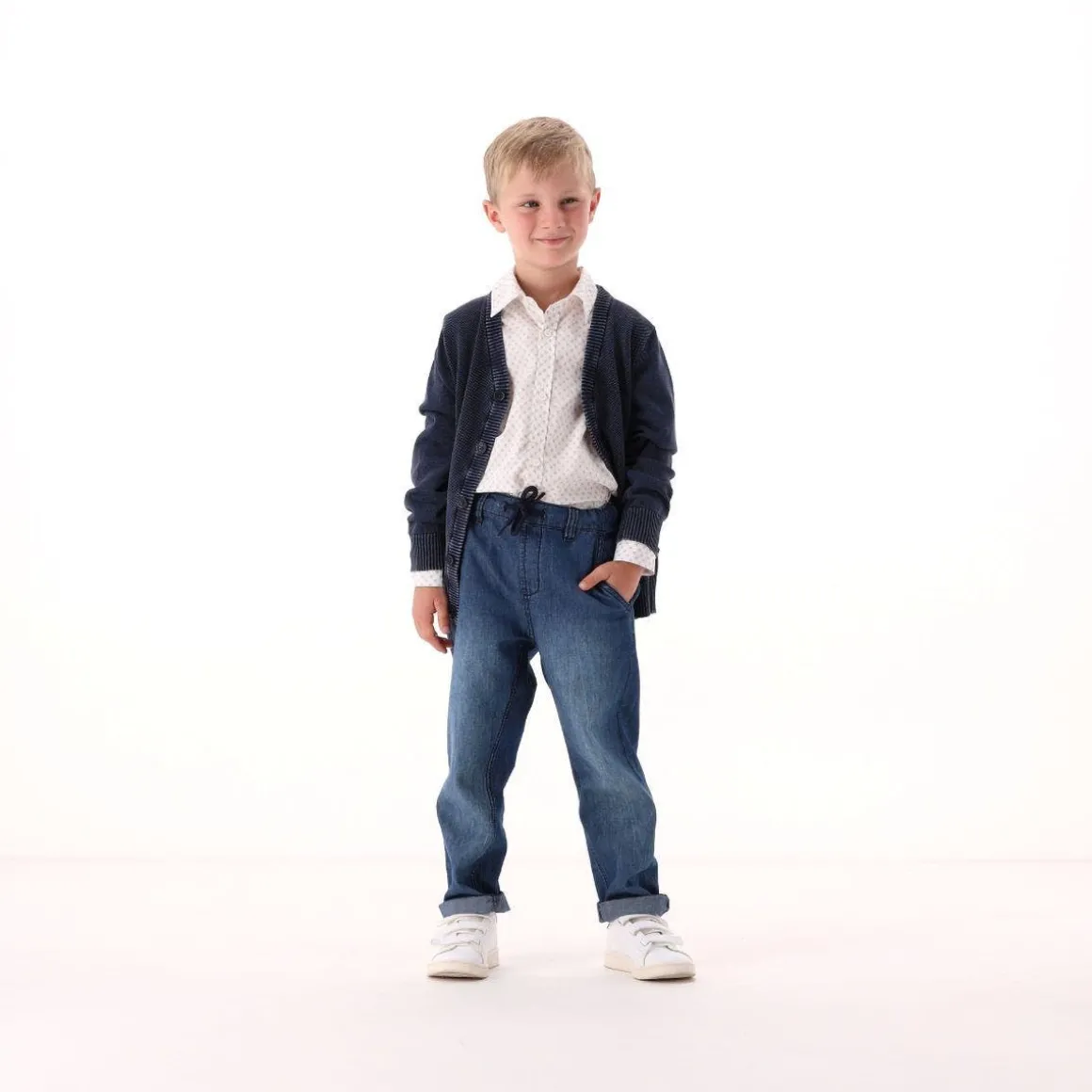 Maglia aperta in cotone per bambino