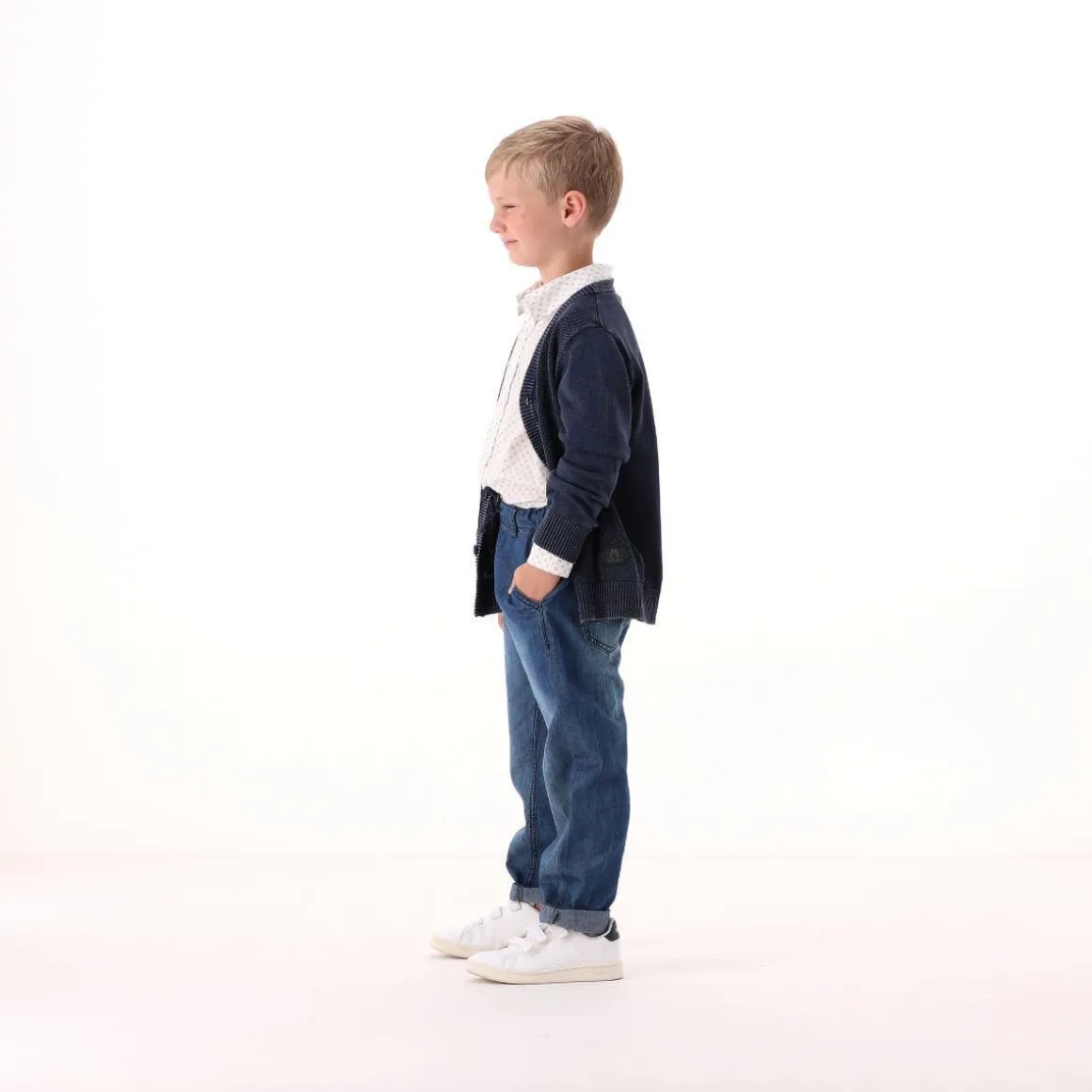 Maglia aperta in cotone per bambino