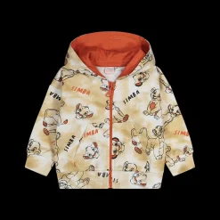 Maglia aperta in felpa con cappuccio bambino