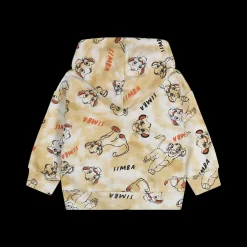 Maglia aperta in felpa con cappuccio bambino