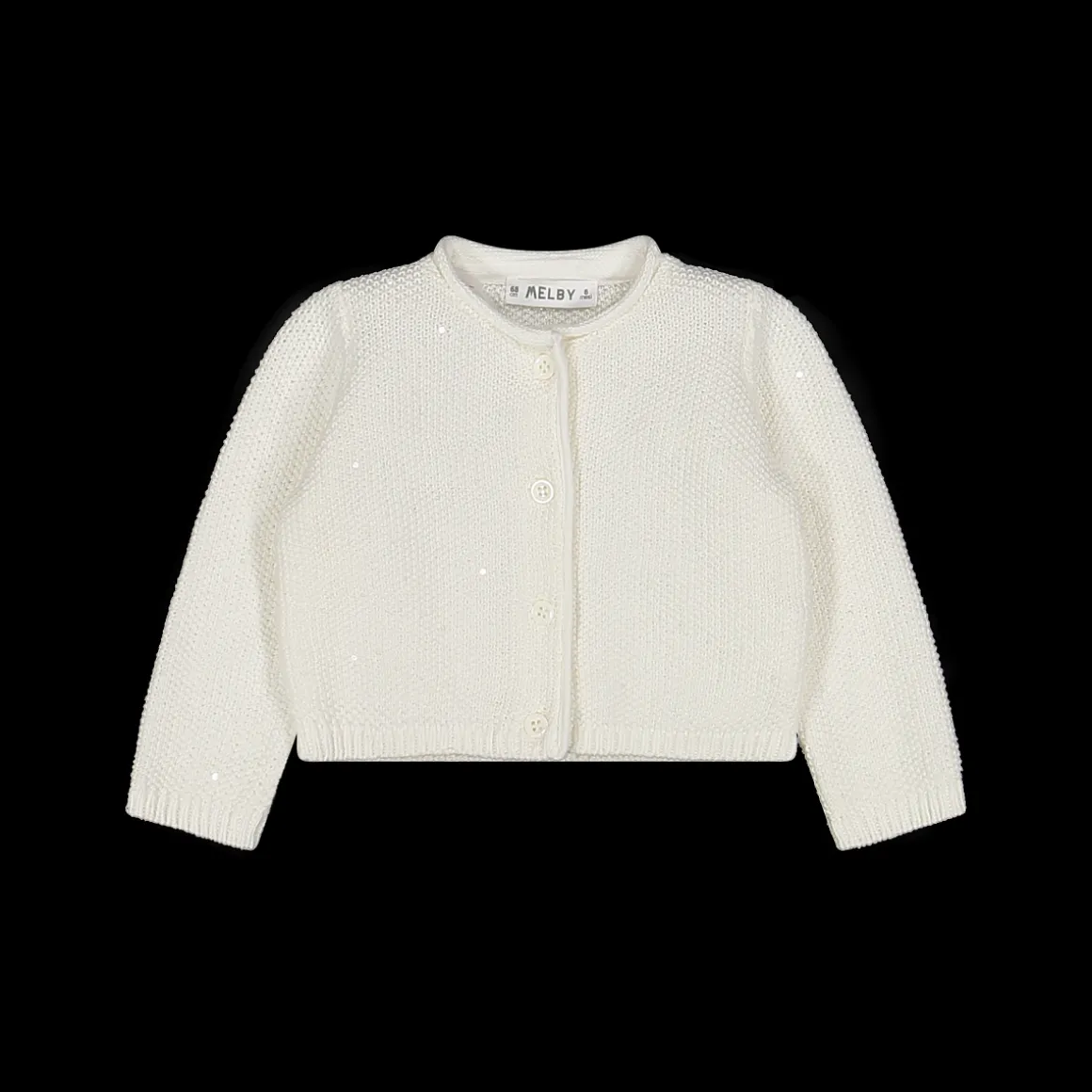 Maglia bambina aperta coreana tricot con paillettes