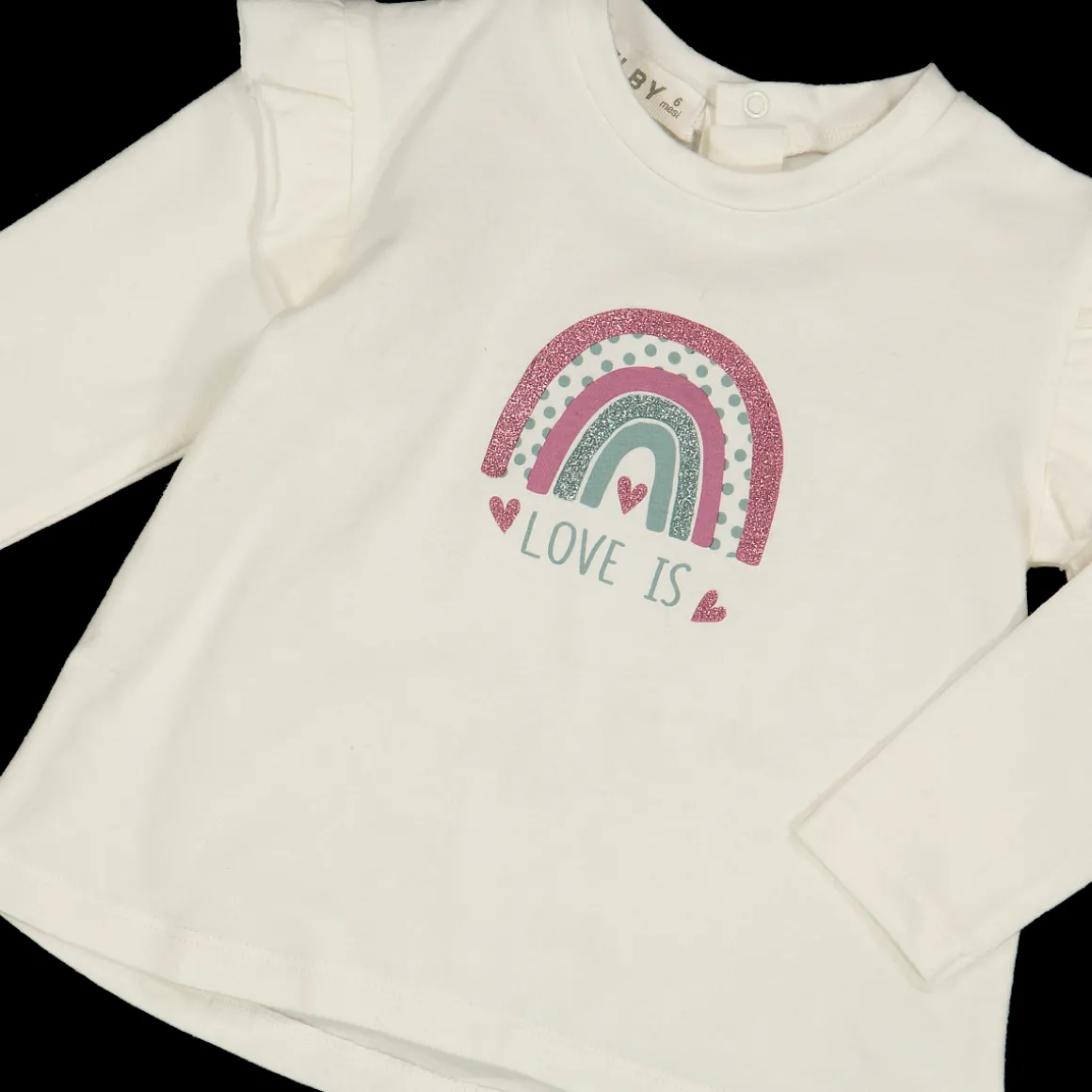 Maglia con glitter da neonata
