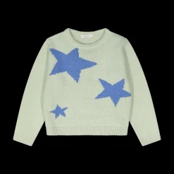 Maglia con jacquard a stelle per bambina