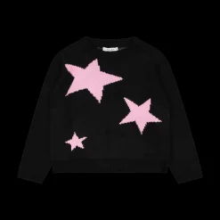 Maglia con jacquard a stelle per bambina