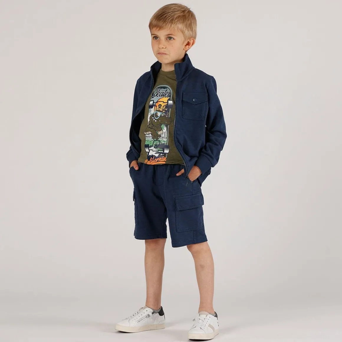 Maglia con tasca da bambino