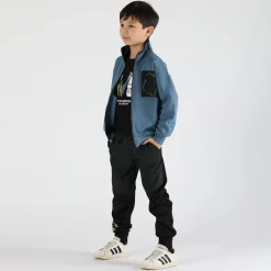 Maglia con zip da bambino