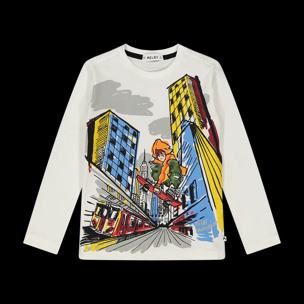 Maglia da bambino disegno palazzi