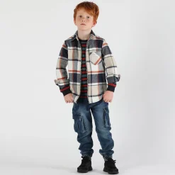 Maglia da bambino in jersey pesante rigato