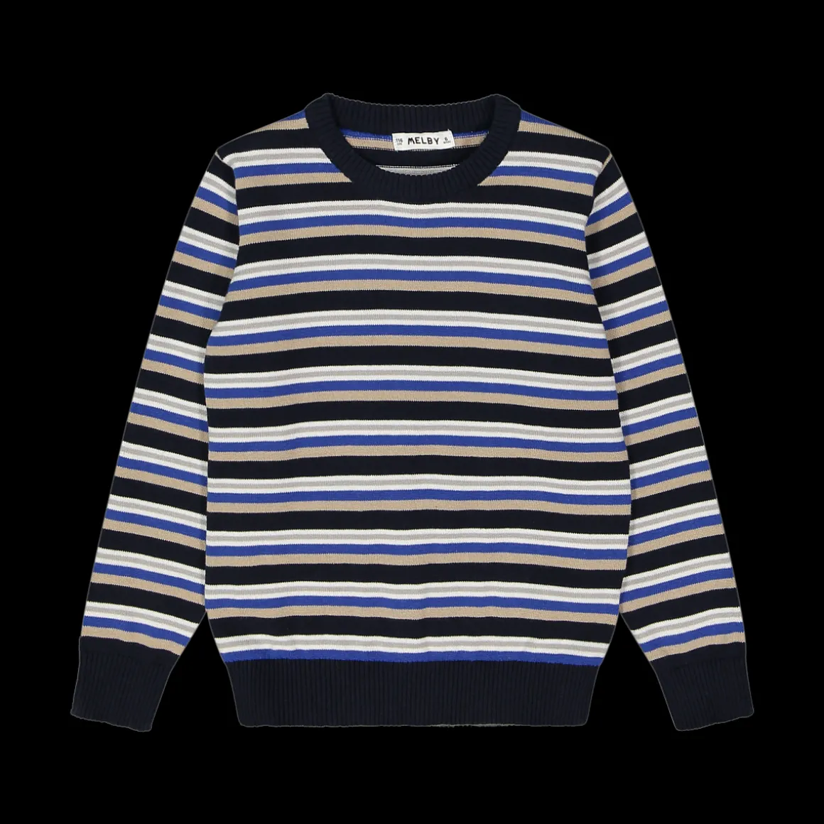 Maglia da bambino in tricot a righe blu