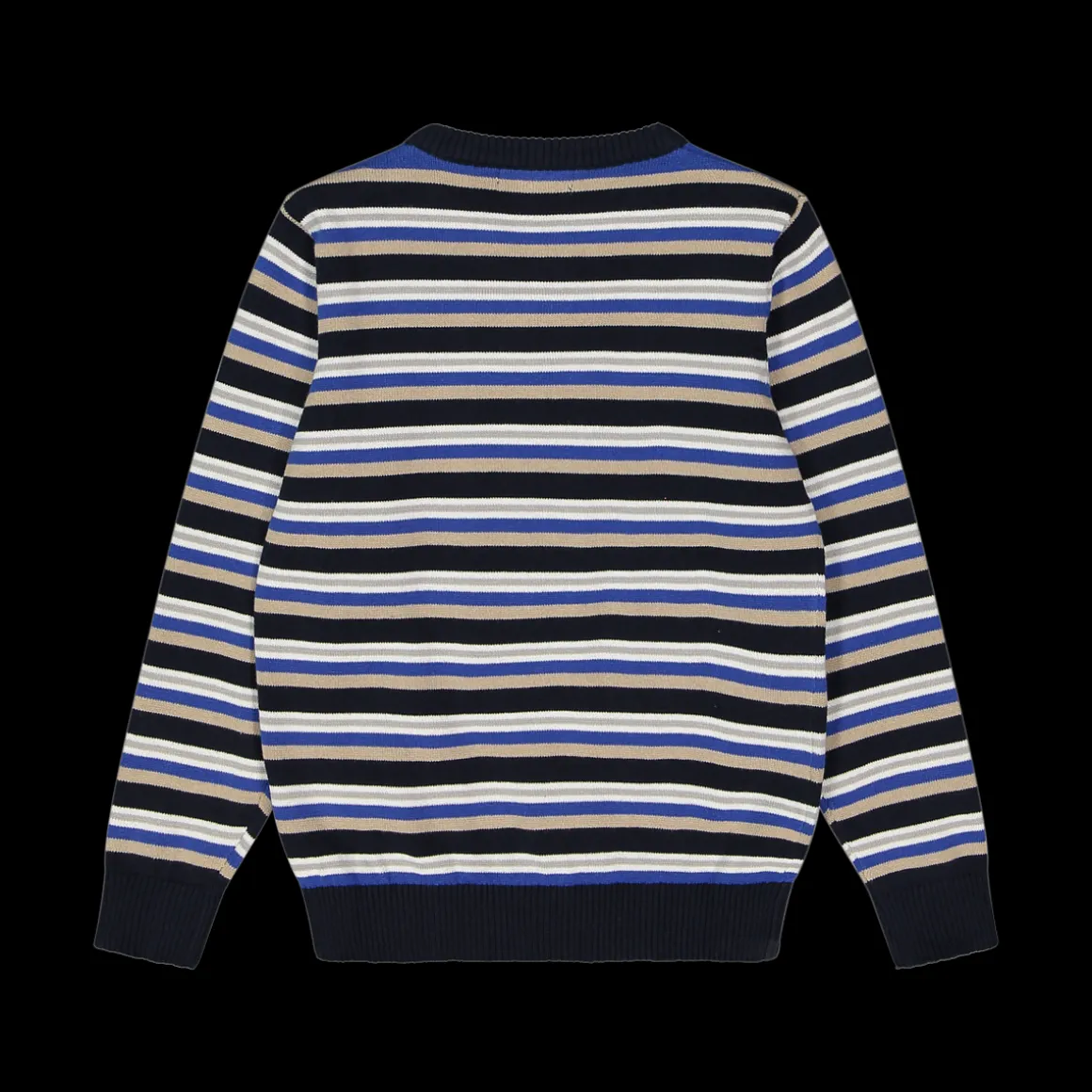 Maglia da bambino in tricot a righe blu