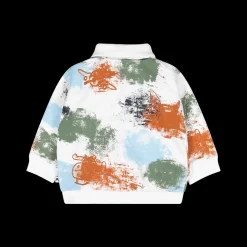 Maglia felpa con occhietti per neonato
