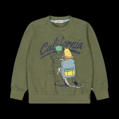 Maglia girocollo ad bambino in felpa malfilè