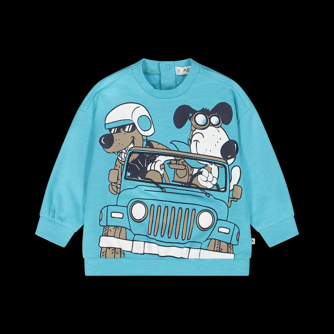 Maglia girocollo celeste per bambino