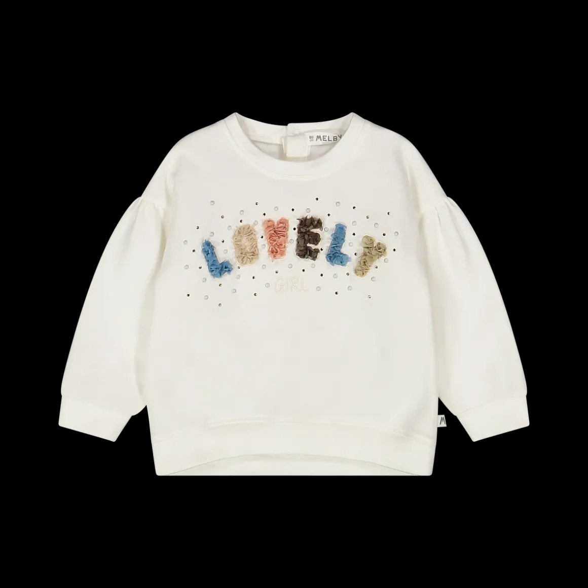 Maglia in felpa stretch invernale per baby girl