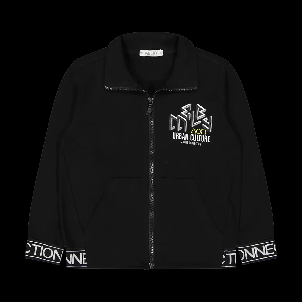 Maglia in piquet con zip
